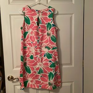Taylor Pink and Green Sheath Mini Dress